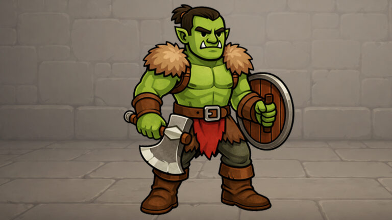 #13 Half-Orc Barbarian (male)