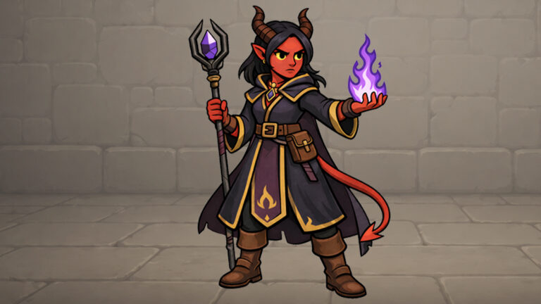 #22 Tiefling Warlock (female)