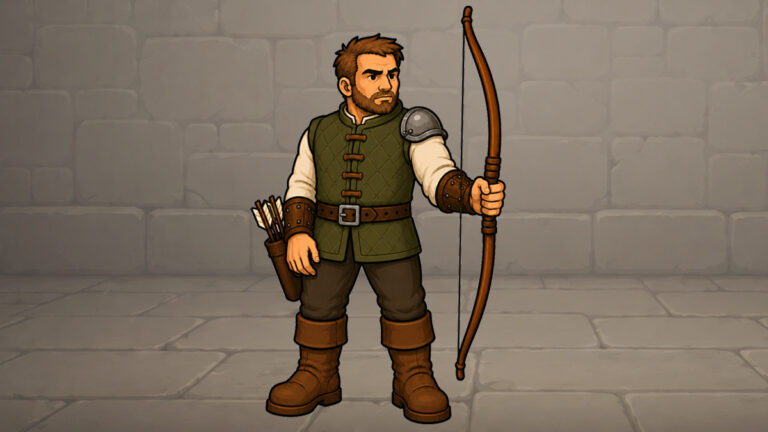#47 Human Villager Militia Archer (male)